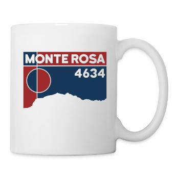 Monte Rosa Massif Dufourspitze Keepsake Souvenir - Mug - white - Right