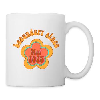 Légendaire depuis mai 1975 Anniversaire Rétro - Mug blanc - blanc - Droite