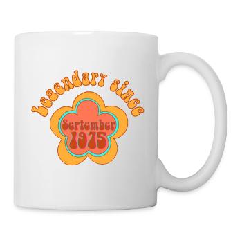 Légendaire depuis septembre 1975 Anniversaire Rétro - Mug blanc - blanc - Droite