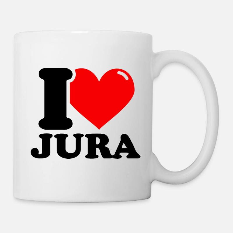 J’aime jura Prénom - Mug blanc - blanc