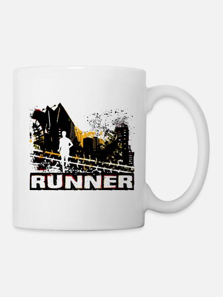 Läufer - Tasse - Weiß