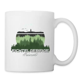 Wunderschönes grünes Fichtelgebirge - Tasse - Weiß - Rechts