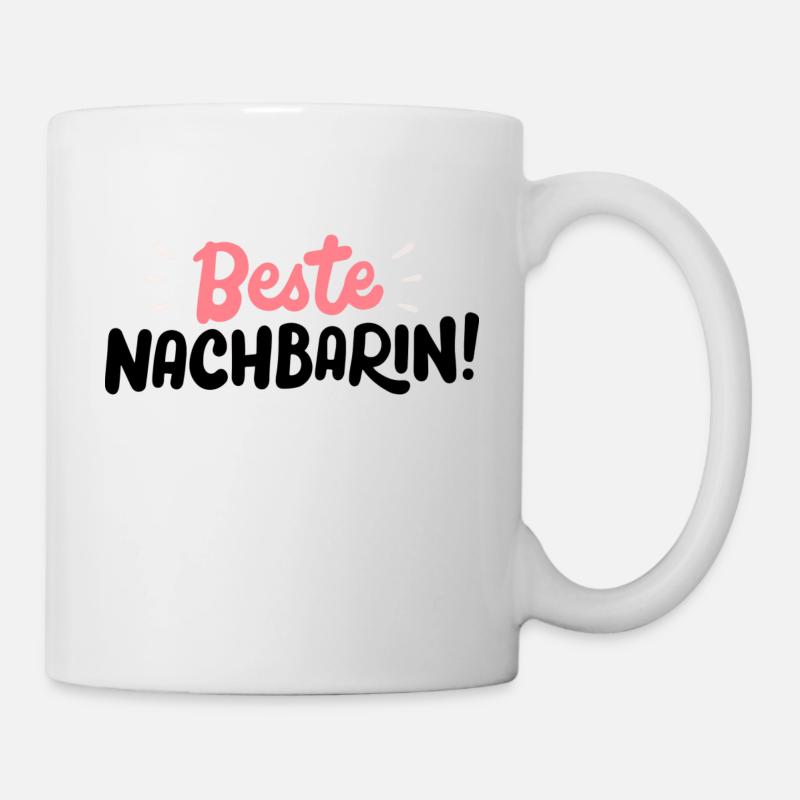 Beste Nachbarin - Tasse - Weiß