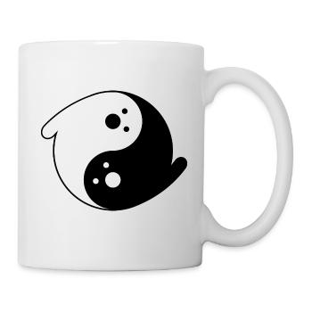 booyin booyang, yin yang ghosts - Mug - white - Right