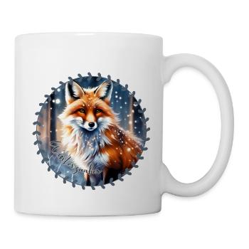 Winterzauber Fuchs - Tasse - Weiß - Rechts