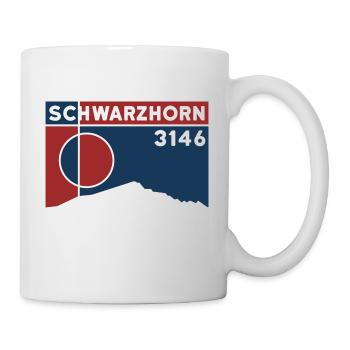 Flüela Schwarzhorn Davos Randonnée Arête Est Davos - Mug blanc - blanc - Droite
