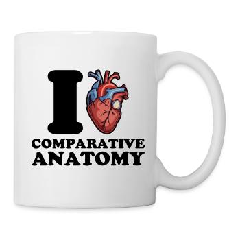 J’adore l’anatomie comparée - Mug blanc - blanc - Droite