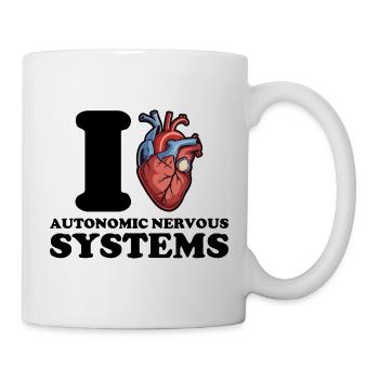 J’adore les systèmes nerveux autonomes - Mug blanc - blanc - Droite