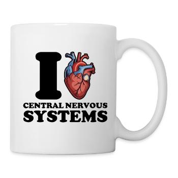 Ich liebe das zentrale Nervensystem - Tasse - Weiß - Rechts