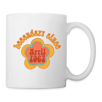 Legendary since April 1967 Birthday Retro - Mug - white - Right