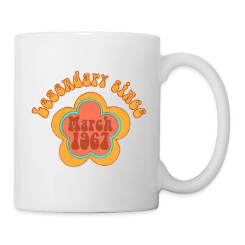 Legendary since March 1967 Birthday Retro - Mug - white - Right