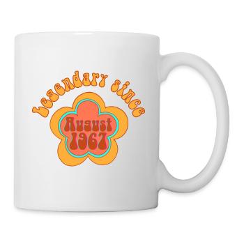 Legendär seit August 1967 Geburtstag Retro - Tasse - Weiß - Rechts