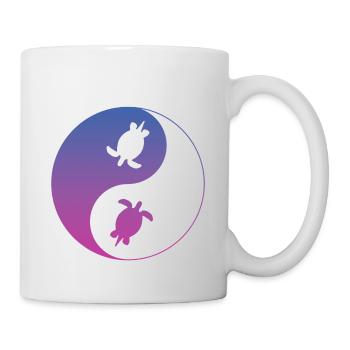 Schildkröte - Tasse - Weiß - Rechts