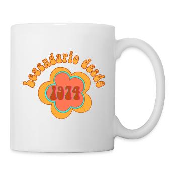 Legendario desde 1974 Birthday Retro - Mug - white - Right