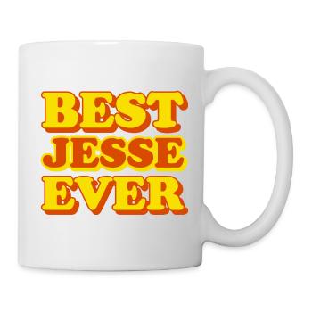 Lustiges Geschenk mit Vornamen Jesse - Tasse - Weiß - Rechts