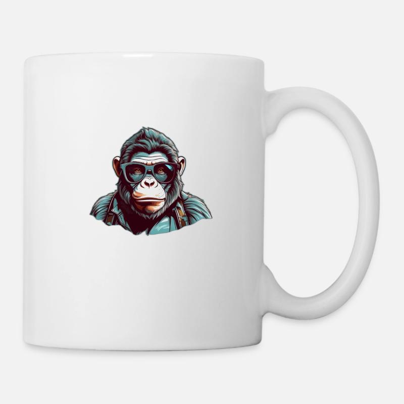 Stylish Gorilla - Mug - white