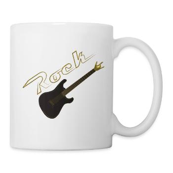 Guitare Rock - Mug blanc - blanc - Droite