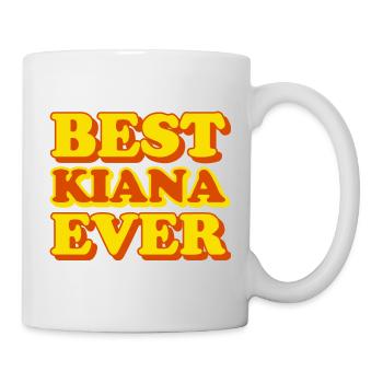 Kiana Prénom Drôle Cadeau - Mug blanc - blanc - Droite