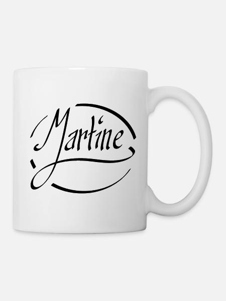 Martine - Mug blanc - blanc