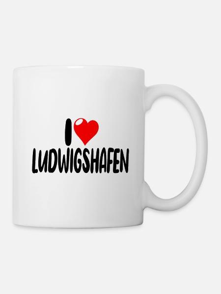 ludwigshafen - Tasse - Weiß
