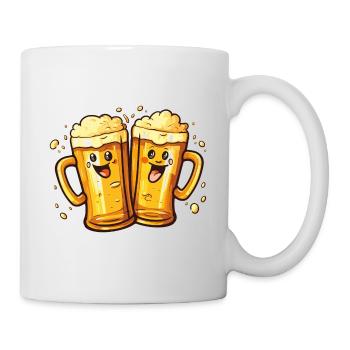Funny Beer Mugs Laughing Beer Drinking Alcohol Humor - Mug - white - Right