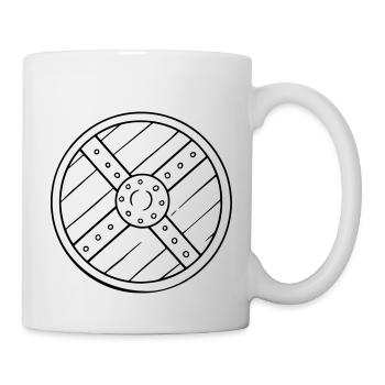 Buckler round shield - Mug - white - Right