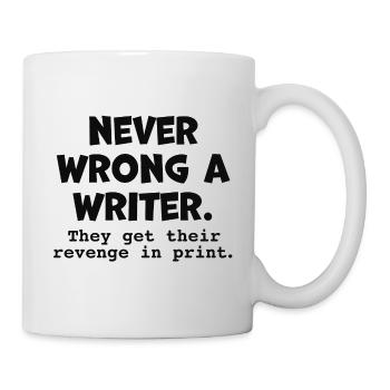 Ne vous trompez jamais sur une citation d’écrivain drôle - Mug blanc - blanc - Droite