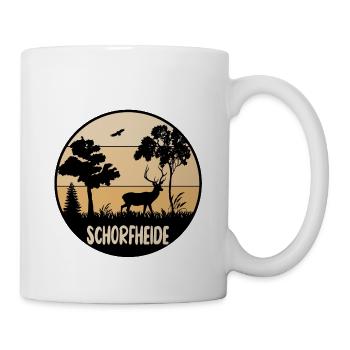 Schorfheide Hirsch - Tasse - Weiß - Rechts