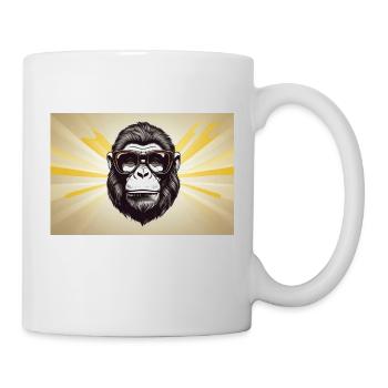 SONNEN-GORILLA - Tasse - Weiß - Rechts