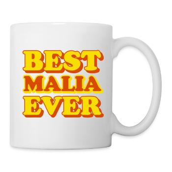 Malia Vorname Lustiges Geschenk - Tasse - Weiß - Rechts