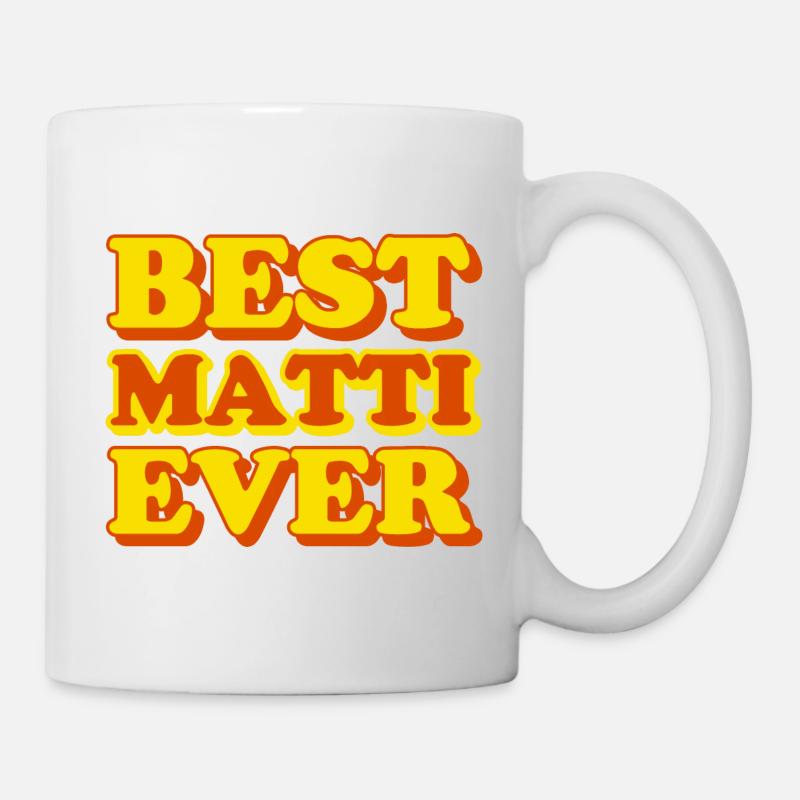 Matti first name, funny gift - Mug - white