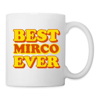 Funny gift with first name Mirco - Mug - white - Right