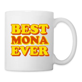 Mona First Name Funny Gift - Mug - white - Right