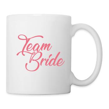 Team Braut Shirt / JGA Junggesellenabschied - Tasse - Weiß - Rechts