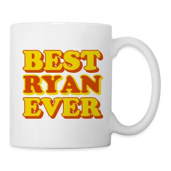 Ryan Vorname Lustiges Geschenk - Tasse - Weiß - Rechts