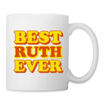 Lustiges Geschenk mit Vornamen Ruth - Tasse - Weiß - Rechts