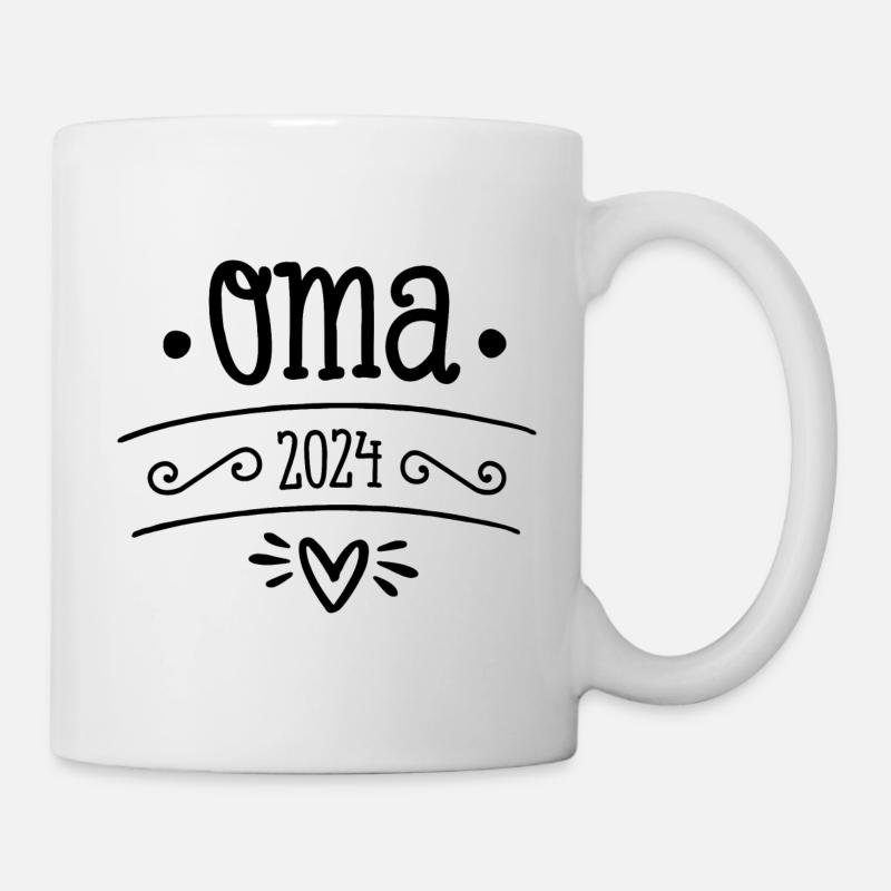 Oma 2024 Geschenk werdende Großmutter - Tasse - Weiß
