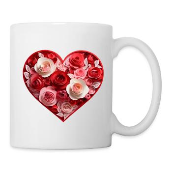 Rose Heart - Mug - white - Right