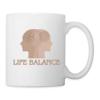 Life balance - Tasse - Weiß - Rechts
