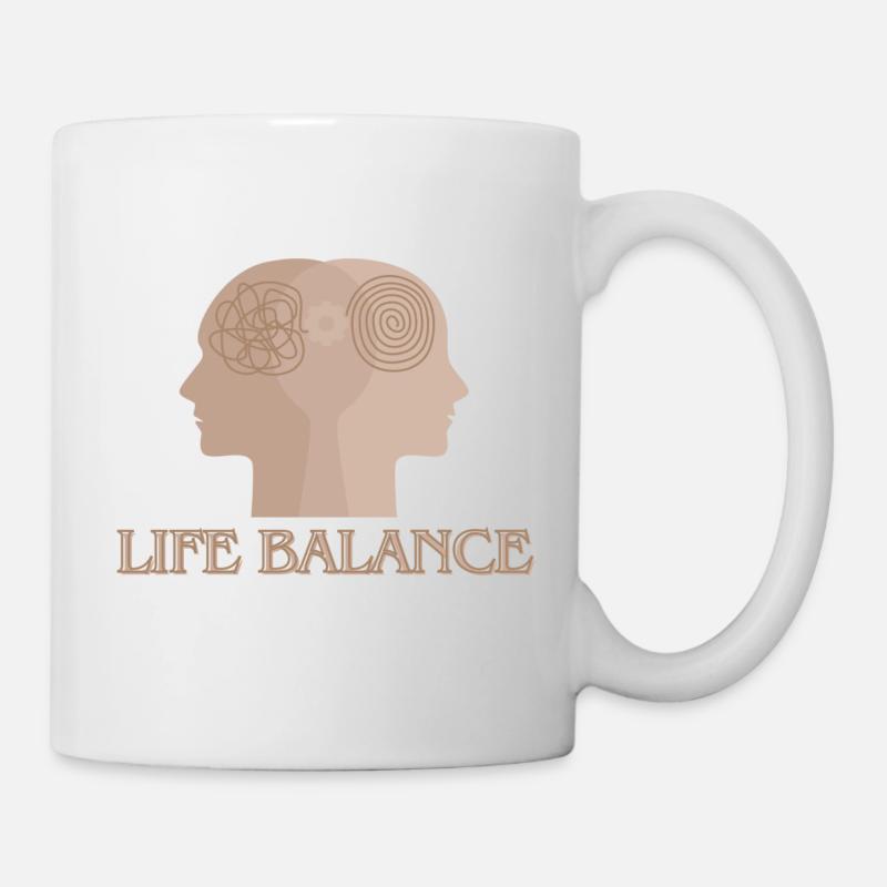 Life balance - Mug - white