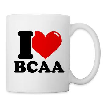 I Love BCAA - Fitness Haltérophilie Drôle - Mug blanc - blanc - Droite