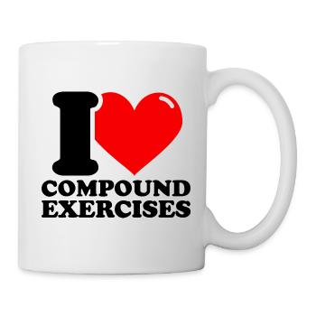 I Love Compound Exercises - Fitness-Gewic - Mug - white - Right