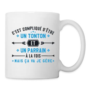 Onkel und Pate - Tasse - Weiß - Rechts