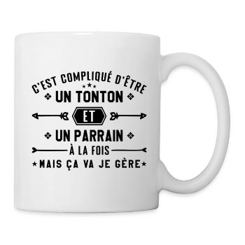 Onkel und Pate - Tasse - Weiß - Rechts