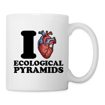 I love ecological pyramids - Mug - white - Right