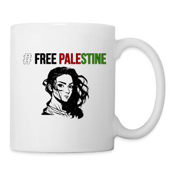 PALESTINE GRATUITE - Peuple fier - Mug blanc - blanc - Droite
