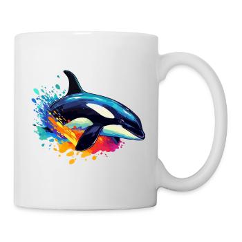 Colorful Killer Whale Orca - Mug - white - Right