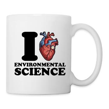 I love environmental science - Mug - white - Right