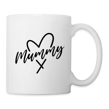Mama Herz - Tasse - Weiß - Rechts