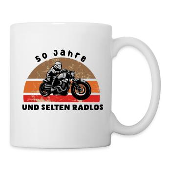 Motocross, selten radlos - Tasse - Weiß - Rechts